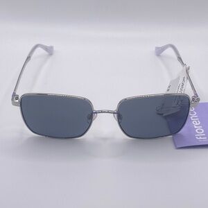 Florence by Mills FBM7012 Silver Frame Gray Lenses 54-17-140 NWT